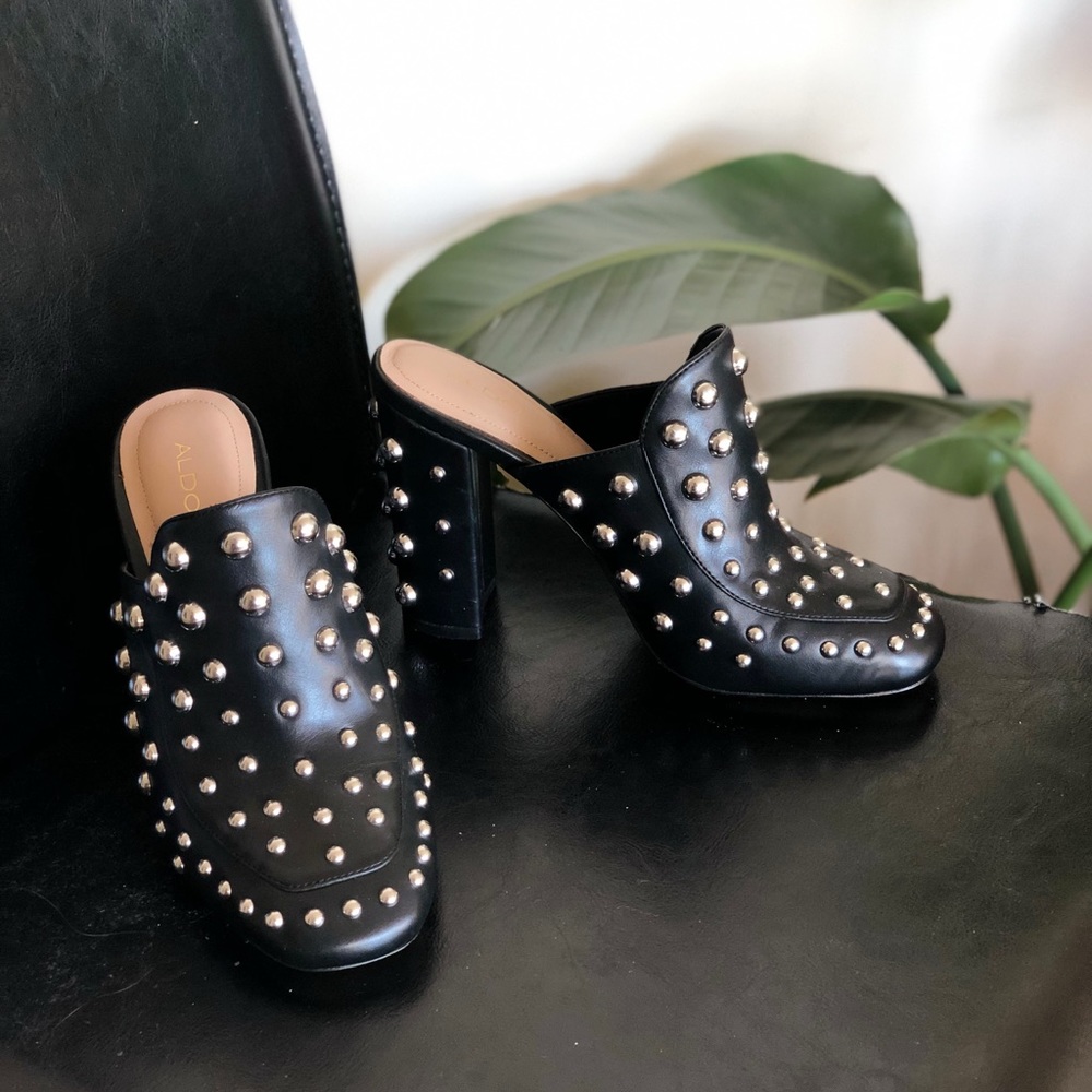 Also Black Studded Heels